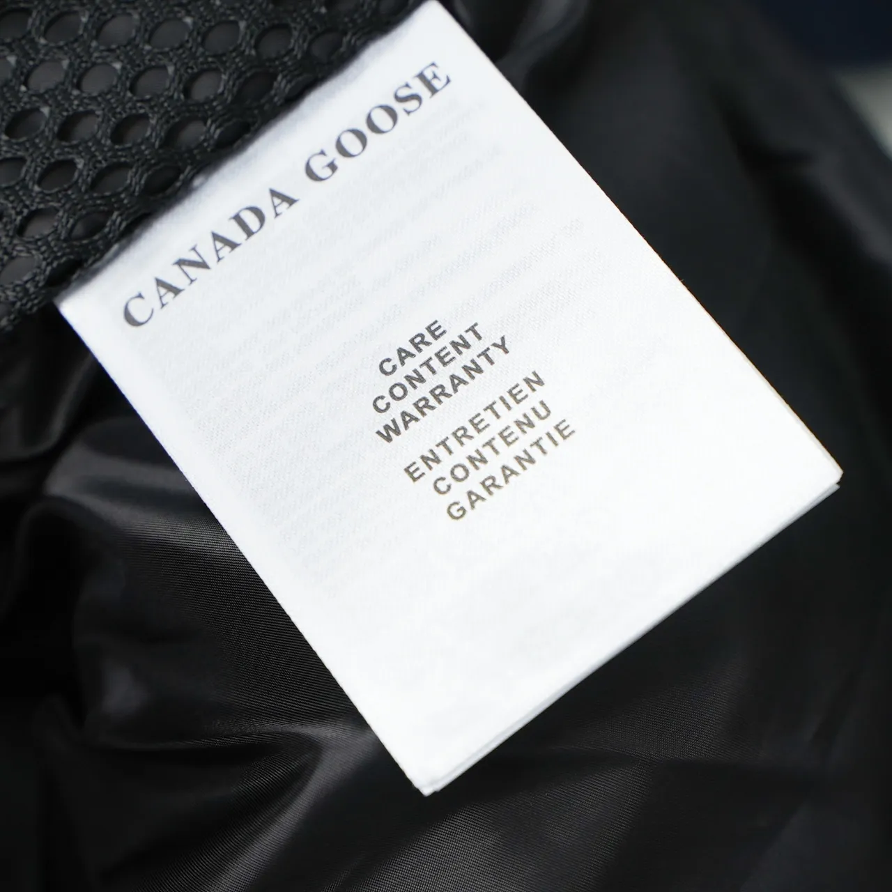 P780 CANADA GOOSE丨Canada Goose 2802 Sleeve Logo Stand Collar Down Jacket Color: Dark Blue Red Logo Size: XS-XXL